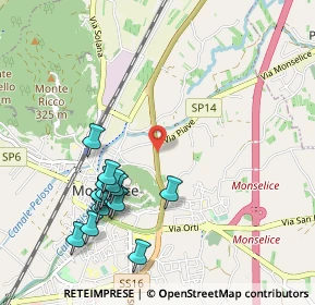Mappa Via Alessandro Volta, 35043 Monselice PD, Italia (1.07)