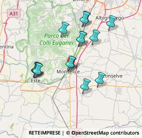 Mappa Via Alessandro Volta, 35043 Monselice PD, Italia (6.84933)