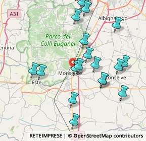 Mappa Via Alessandro Volta, 35043 Monselice PD, Italia (8.5255)