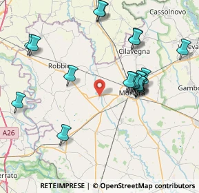 Mappa Via Egisto Cagnoni, 27030 Ceretto Lomellina PV, Italia (8.115)