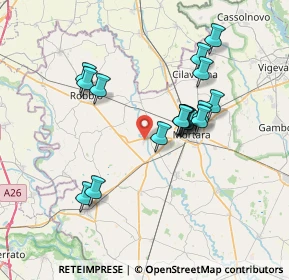 Mappa Via Egisto Cagnoni, 27030 Ceretto Lomellina PV, Italia (6.47941)