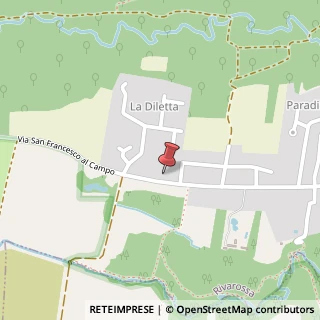 Mappa Via San Francesco al Campo, 34, 10040 Rivarossa, Torino (Piemonte)