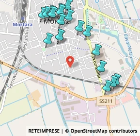 Mappa Via Balduzzi Giuseppe, 27036 Mortara PV, Italia (0.5835)