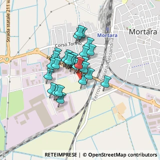 Mappa Via Umberto Olevano, 27036 Mortara PV, Italia (0.30357)