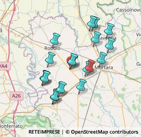 Mappa Via Nicorvo, 27030 Sant'Angelo Lomellina PV, Italia (6.4795)