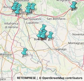 Mappa Via dell'Alpino, 37051 Bovolone VR, Italia (17.49688)
