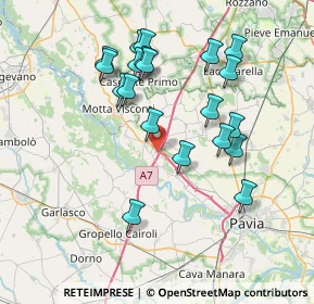Mappa Via del Commercio, 27020 Torre d'Isola PV, Italia (7.3555)