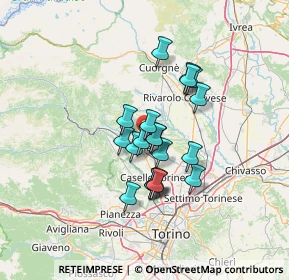 Mappa Via San Carlo, 10070 San Carlo Canavese TO, Italia (9.8795)