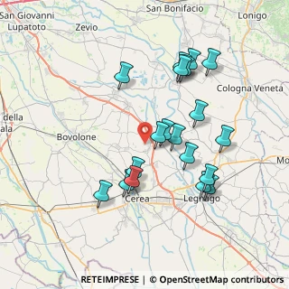 Mappa Via Vialarga, 37050 San Pietro di Morubio VR, Italia (7.15789)