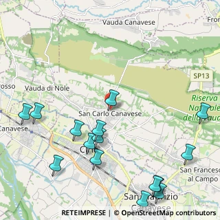 Mappa Piazza Martiri Della Liberta, 10070 San Carlo Canavese TO, Italia (2.838)