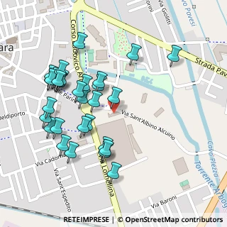 Mappa Via Sant'Albino Alcuino, 27036 Mortara PV, Italia (0.24)