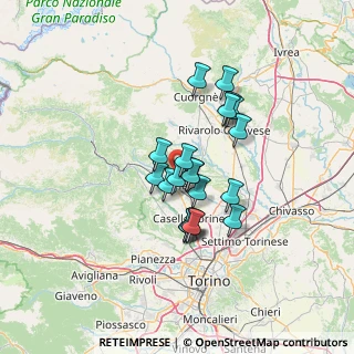 Mappa Via della Chiesa, 10070 San Carlo Canavese TO, Italia (10.011)