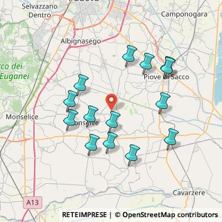 Mappa Via Ronco, 35020 Terrassa Padovana PD, Italia (7.42214)