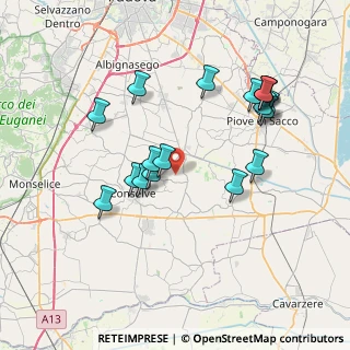Mappa Via Ronco, 35020 Terrassa Padovana PD, Italia (7.455)