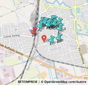 Mappa Via Ercole Marianini, 27036 Mortara PV, Italia (0.337)