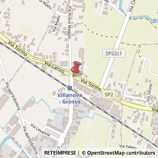 Mappa Via Torino, 42, 10070 Villanova Canavese, Torino (Piemonte)