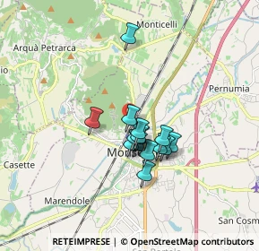 Mappa Via Sottomonte, 35043 Monselice PD, Italia (1.17)