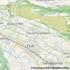 Mappa San Carlo Canavese