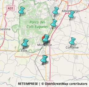 Mappa Via Argine Destro, 35043 Monselice PD, Italia (6.76083)