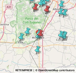 Mappa Via Argine Destro, 35043 Monselice PD, Italia (9.207)