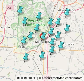 Mappa Via Argine Destro, 35043 Monselice PD, Italia (6.66789)