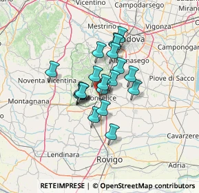 Mappa Via Trento Trieste, 35043 Monselice PD, Italia (8.898)