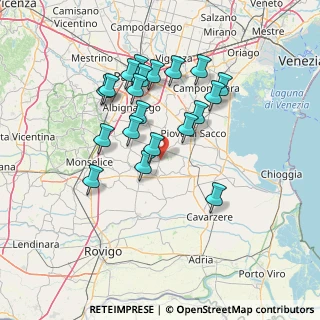 Mappa Via Pagiorro, 35020 Terrassa Padovana PD, Italia (13.0745)