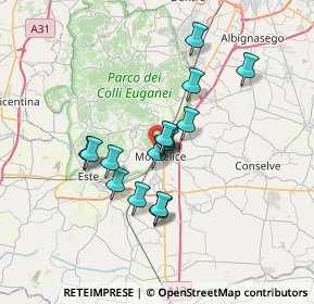 Mappa Via S. Vio, 35043 Monselice PD, Italia (5.14563)