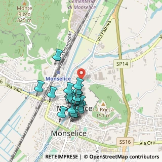 Mappa Via Castello, 35043 Monselice PD, Italia (0.433)