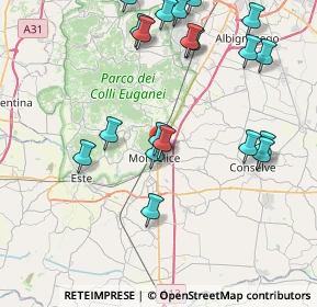 Mappa Via Galileo Galilei, 35043 Monselice PD, Italia (9.1535)