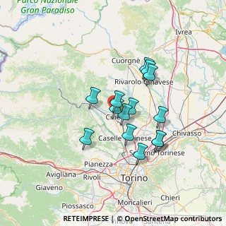 Mappa Via Vittime dell'Ipca, 10070 San Carlo Canavese TO, Italia (10.81143)