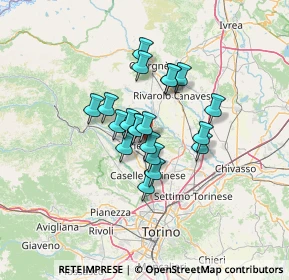 Mappa Località Indritti Fisca, 10070 San Carlo Canavese TO, Italia (9.1095)