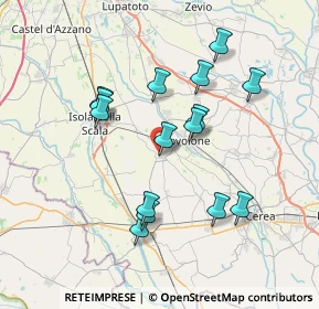 Mappa Via F.lli Corra', 37056 Salizzole VR, Italia (6.86733)