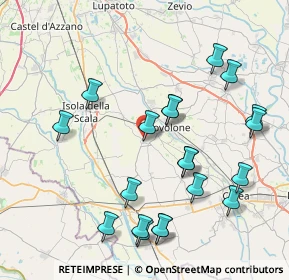 Mappa Via F.lli Corra', 37056 Salizzole VR, Italia (8.736)