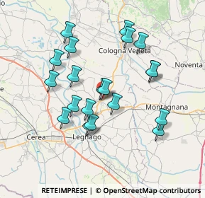 Mappa Via E. Fermi, 37046 Minerbe VR, Italia (6.755)