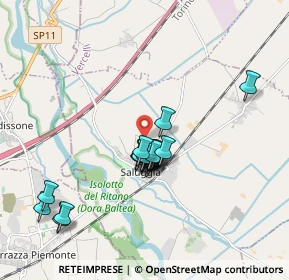 Mappa Via del Nocereto, 13040 Saluggia VC, Italia (1.481)