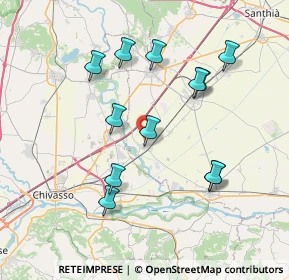 Mappa Via del Nocereto, 13040 Saluggia VC, Italia (7.32667)