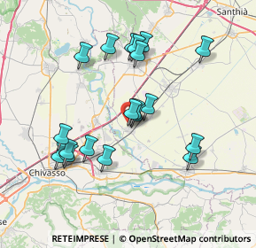 Mappa Via del Nocereto, 13040 Saluggia VC, Italia (6.96368)