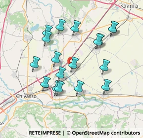 Mappa Via del Nocereto, 13040 Saluggia VC, Italia (7.12)