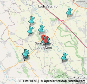 Mappa Via Lisonino, 26866 Sant'Angelo Lodigiano LO, Italia (3.38833)