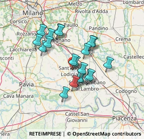 Mappa Via Lisonino, 26866 Sant'Angelo Lodigiano LO, Italia (10.889)