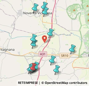 Mappa Via Cavaizza, 35046 Saletto PD, Italia (4.736)