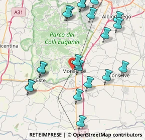 Mappa Via Petrarca, 35043 Monselice PD, Italia (9.3735)