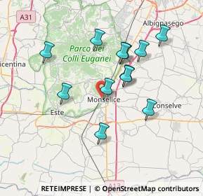 Mappa Via Petrarca, 35043 Monselice PD, Italia (6.515)