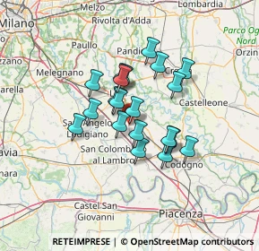 Mappa Piazza della Chiesa, 26816 Lodi LO, Italia (9.7955)