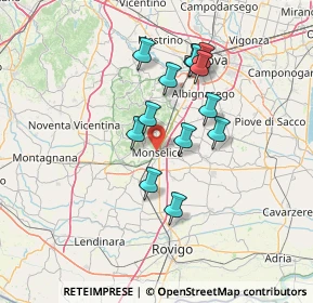 Mappa Via abate Giovanni Brunacci, 35043 Monselice PD, Italia (11.67846)