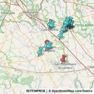 Mappa Via Alessandro Volta, 26866 Sant'Angelo Lodigiano LO, Italia (7.7515)