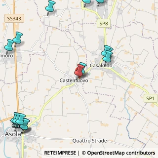 Mappa Strada per Casaloldo, 46041 Castelnuovo MN, Italia (3.436)