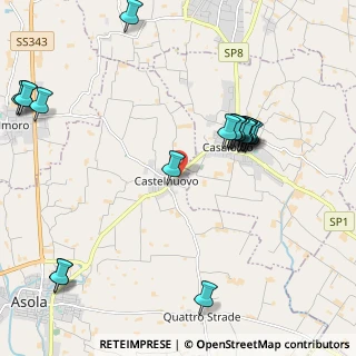 Mappa Strada per Casaloldo, 46041 Castelnuovo MN, Italia (2.4205)