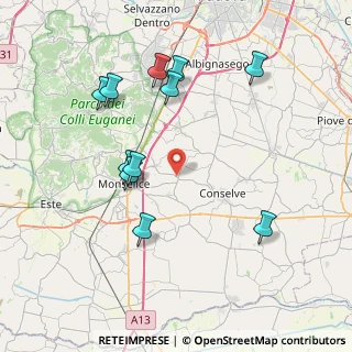 Mappa Via Semitecola, 35020 San Pietro Viminario PD, Italia (8.07182)